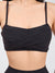 Ivy Wrap Sports Bra - Onyx Black Image 1