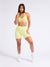 Halter Seamless Sports Bra - Afterglow Yellow Image 2