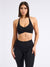 Halter Seamless Sports Bra - Black Image 0