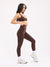 Twisted Sports Bra - Journey Dark Brown Image 3