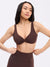 Twisted Sports Bra - Journey Dark Brown Image 4