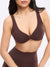 Twisted Sports Bra - Journey Dark Brown Image 1