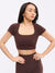 Butter Crop Top - Journey Dark Brown Image 2