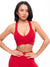 Candy Wrap Sports Bra - Lipstick Red Image 4