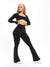 Aggressive Scrunch Flare Legging - Onyx Black Image 1