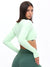 Long Sleeve Curve Crop - Honeydew Image 7