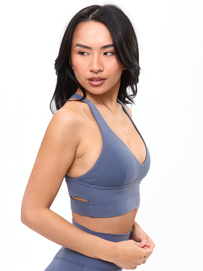 Alpha Sports Bra - Barista Blue Image 4