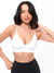 Plunge Seamless Sports Bra - White Image 4