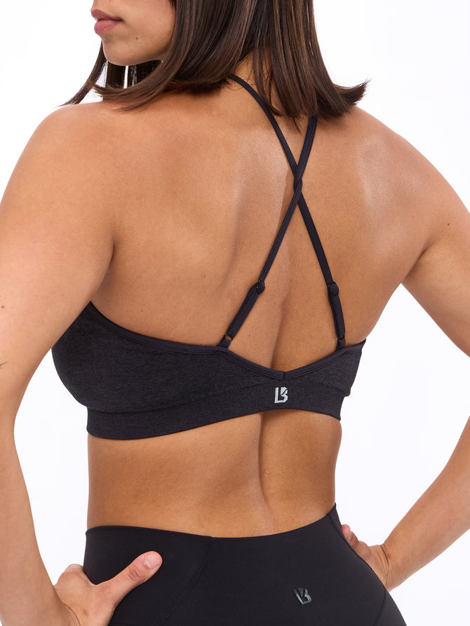 Wonder Seamless Sports Bra - Black Image 3