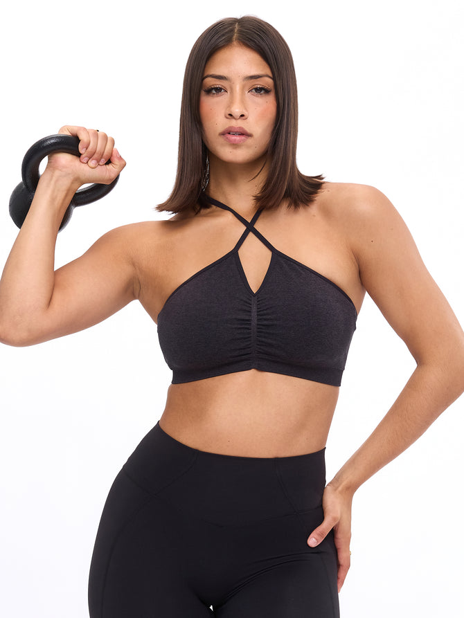 Wonder Seamless Sports Bra - Black Image 4