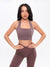 Revolution Halter Crop - Mocha Berry Image 3