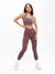 Revolution Halter Crop - Mocha Berry Image 2