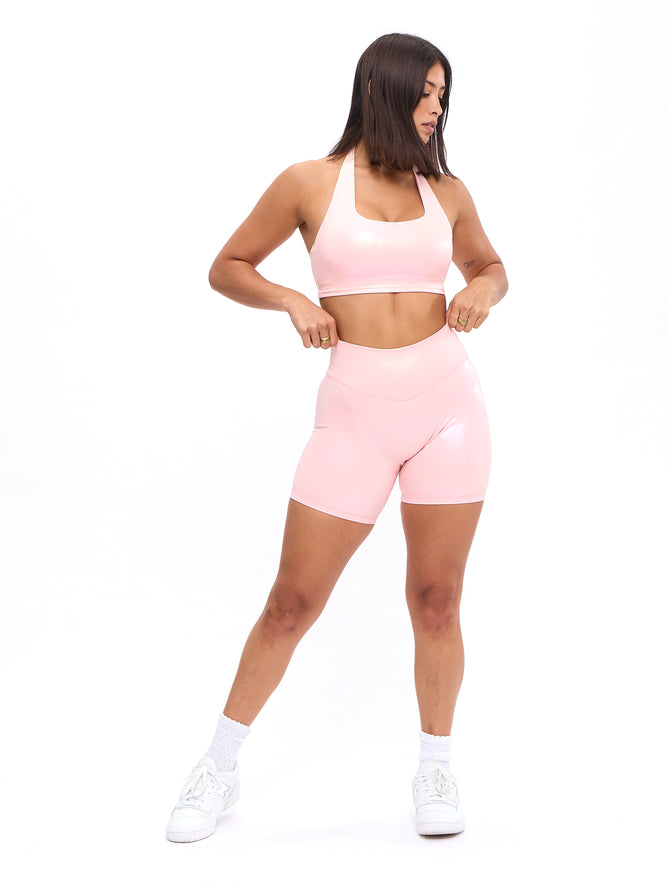 Revolution Halter Crop V2 - Pink Holographic Image 2