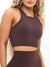 Ribbed Seamless Tank - Journey Dark Brown Image 1