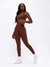 Lit Laser Cut Legging - Mocha Image 3