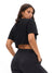 Slouchy Twist Crop - Onyx Black Image 2