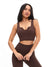 Ribbed Seamless Crop - Coffee Image 0