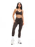 Dream Heather Contrast Sports Bra - Cold Brew and Grounds Image 4