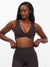 Ribbed Deep V Sports Bra - Cold Brew Image 3