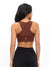 High Impact Zip Sports Bra - Mocha Image 1