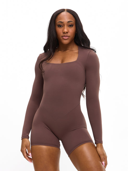 Butter Long Sleeve Bodysuit  - Grounds