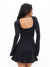 Poshknit Hourglass Dress - Onyx Black Image 2