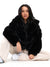 Cruellafree Faux Fur Coat - Black Image 6