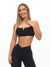 Ribbed Notch Sports Bra - Onyx Black Image 0