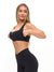 Ribbed Notch Sports Bra - Onyx Black Image 3