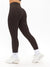 Ribbed Cross Waist Legging - Cold Brew Image 4