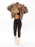 Cruellafree Faux Fur Coat - Fawn Image 4