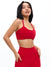 Empire Sports Bra - Lipstick Red Image 3