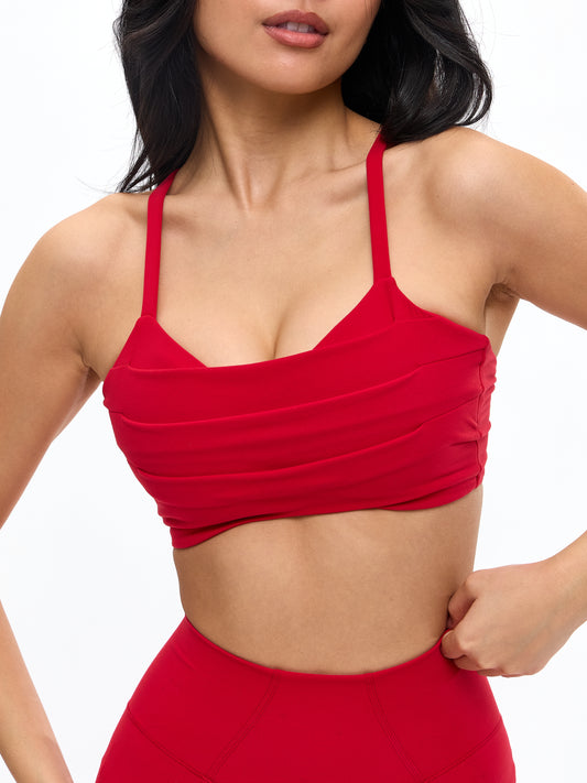 Empire Sports Bra - Lipstick Red