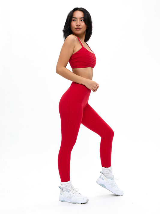 Empire Sports Bra - Lipstick Red