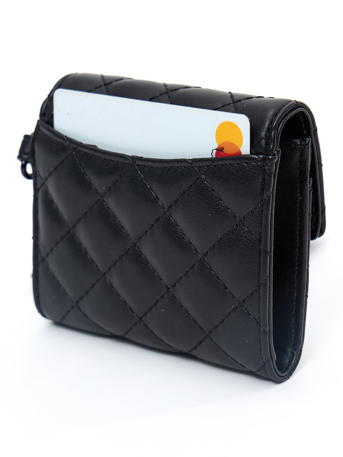 Quilted Wallet - Onyx Black Image 4