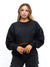 Moves Fleece Crop Pullover - Onyx Black Image 0