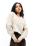 Moves Fleece Crop Pullover - Bone Image 0