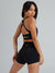 Candy Wrap Sports Bra - Onyx Black Image 1