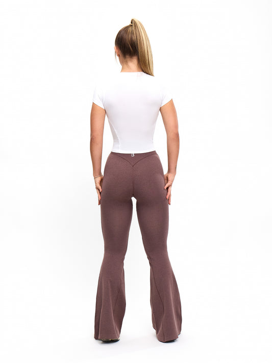 Seamless Flare Legging - Mocha Berry