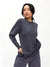 Drape Long Sleeve Tee - Blue Steel Image 1