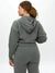 Plush Fleece Zip Hoodie - Frosted Sage Image 3