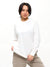 Drape Long Sleeve Tee - White Image 1