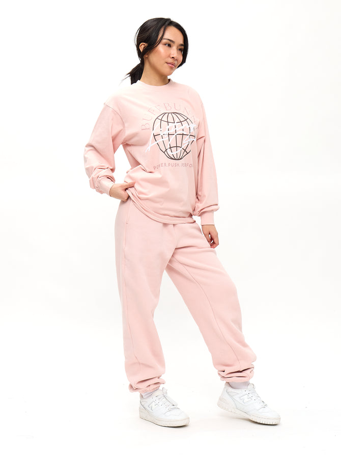 Lifting Club Long Sleeve Tee - Strawberry Milk Image 1