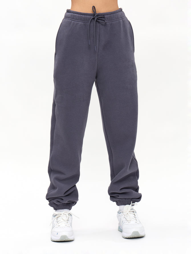 Plush Fleece Jogger - Blue Steel Image 3