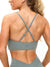 Poshknit Sports Bra - Frosted Sage Image 0