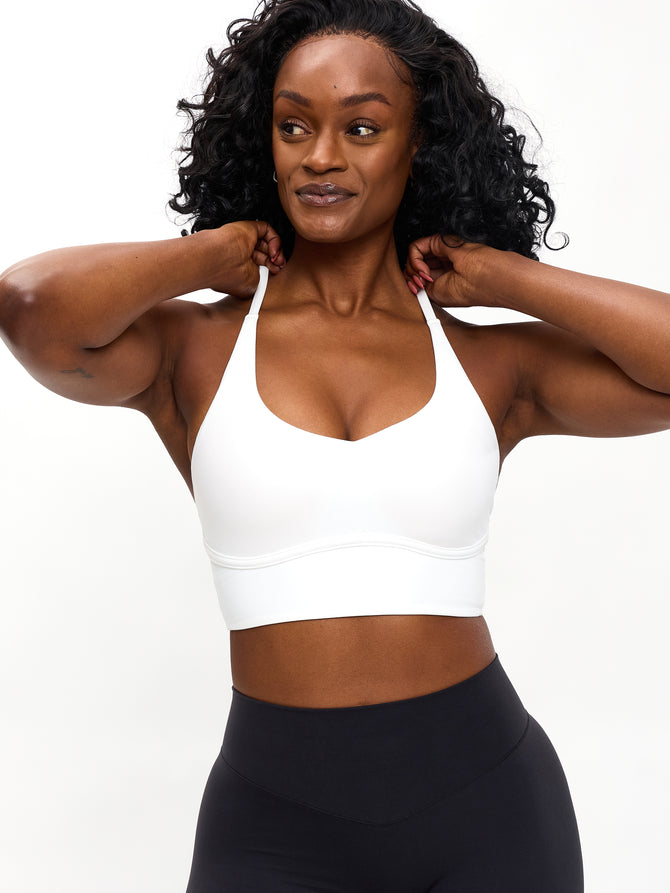 Poshknit Sports Bra - White Image 0