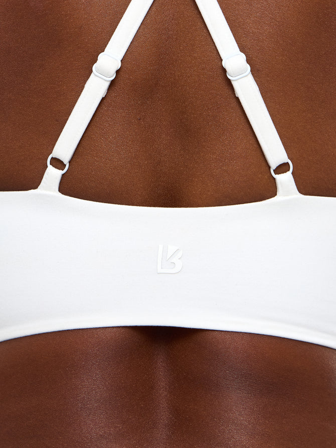 Poshknit Sports Bra - White Image 4