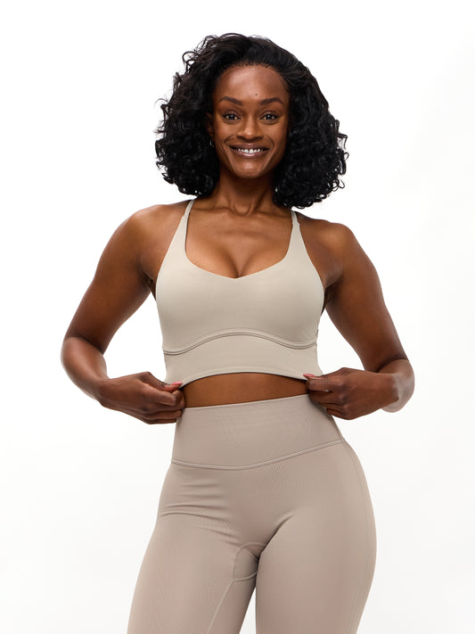 Poshknit Sports Bra - Neutral