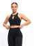 Colorado Zip Sports Bra - Onyx Black Image 2