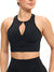 Colorado Zip Sports Bra - Onyx Black Image 3